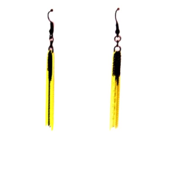 Retro Punk Vibe Chain Fringe Earrings - Picture 4 of 5